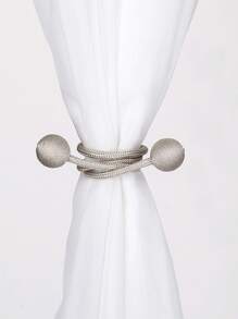 1pc/2pcs/4pcs Double Ball Twist Lock Curtain Hooks, Multiple Colors Available - Champagne - View 5