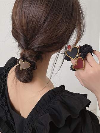 3入組愛心裝飾髮圈