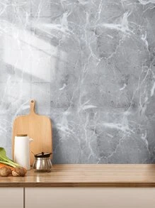 1 pieza Adhesivo de cocina de PVC, adhesivo de renovación de pared impermeable con patrón de mármol moderno para la cocina, adhesivos, adhesivo de pared, adhesivo de vinilo para decoraciones del hogar, artículos de decoración de primavera para refrescar tu hogar, adhesivos de decoración de festivales, regalos de cumpleaños y graduación - Multicolor - Ver 5