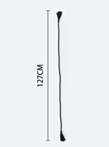 1 dây buộc rèm cửa màu đen, dây buộc rèm cửa trang trí tua rua polyester cổ điển cho gia đình - màu đen - Xem 2