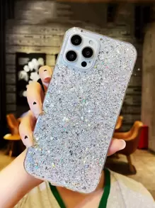 Glitter Phone Case - Clear - View 1