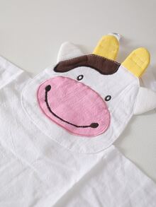 1 pieza Delantal con diseño de vaca cocina de cocina con dibujos animados poliéster a prueba de aceite con impermeable para cocina con - Multicolor - Ver 3