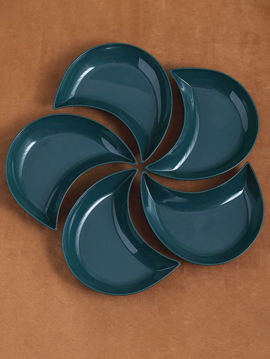 5件套水果盘和月亮盘餐具套装