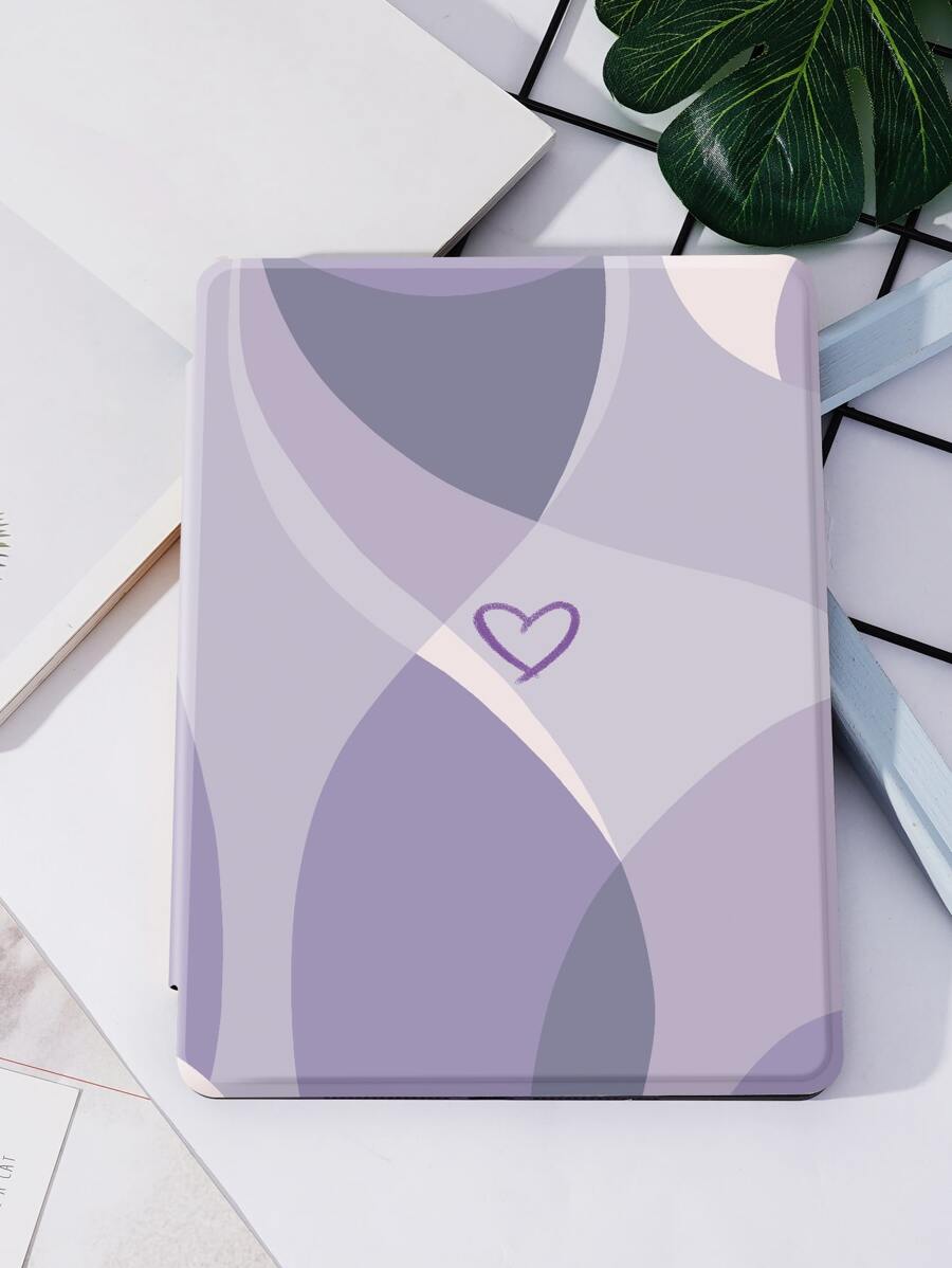 情人节心形印花保护壳,适用于 iPad - 彩色 - 查看 1