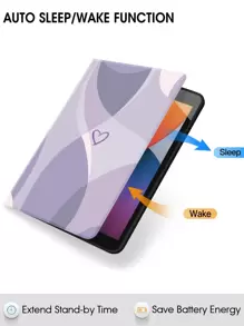 情人节心形印花保护壳，适用于 iPad - 彩色 - 查看 4