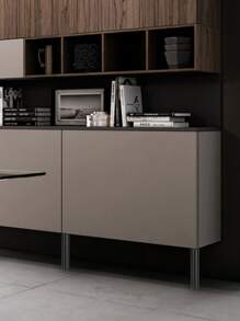 1pc Iron Cabinet Feet Round Furniture Leg, Adjustable Support Sofa Feet For Daily Essential - Black - View 1