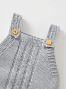 ベビー ケーブルニット Tシャツなし ロンパース