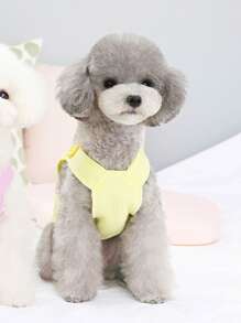 1 chiếc xe tăng in hình gấu hoạt hình - Màu vàng - Xem 4