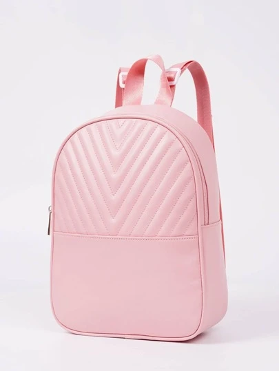 兒童鋸齒紋衍縫經典背包