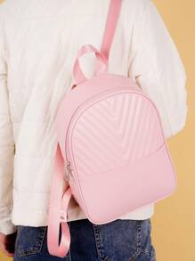 Kids Chevron Quilted Classic Backpack