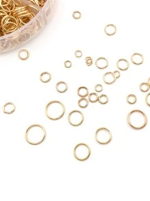 1box 6mm Jump Ring/ Split Ring For Jewelry Making And Necklace Repair - Yellow - View 2