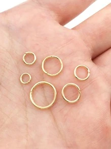 1box 6mm Jump Ring/ Split Ring For Jewelry Making And Necklace Repair - Yellow - View 3