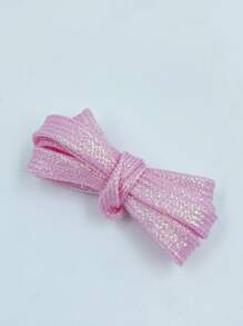 زوج واحد وردي البوليستر لطيفة اكسسوارات الى حذاء رياضي