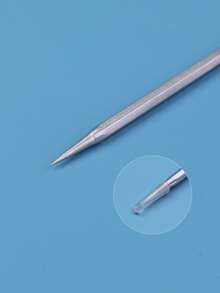 雙頭去黑頭粉刺祛痘工具，1入組不銹鋼粉刺祛痘針，白頭粉刺祛痘皮膚清潔工具 - 銀色 - 查看 4