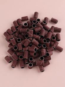 FULL BEAUTY 100入組砂帶專業美甲美甲電動銼刀，用於亞克力指甲美甲修腳指甲鑽砂帶砂環帶磨頭拋光機必備用品 - 巧克力棕 - 查看 2