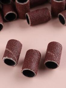 FULL BEAUTY 100入組砂帶專業美甲美甲電動銼刀，用於亞克力指甲美甲修腳指甲鑽砂帶砂環帶磨頭拋光機必備用品 - 巧克力棕 - 查看 4