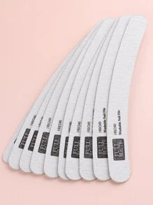 FULL BEAUTY 10 piezas Lima de uña grano 180/240 - Blanco - Ver 1