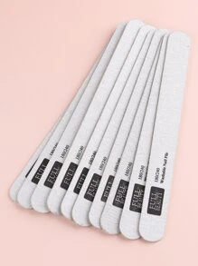 FULL BEAUTY 10pcs 180/240 Grit Nail File - White - View 2