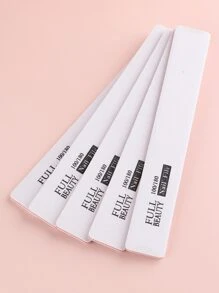 FULL BEAUTY 5pcs 100/180 Grit Nail File - Red - View 2