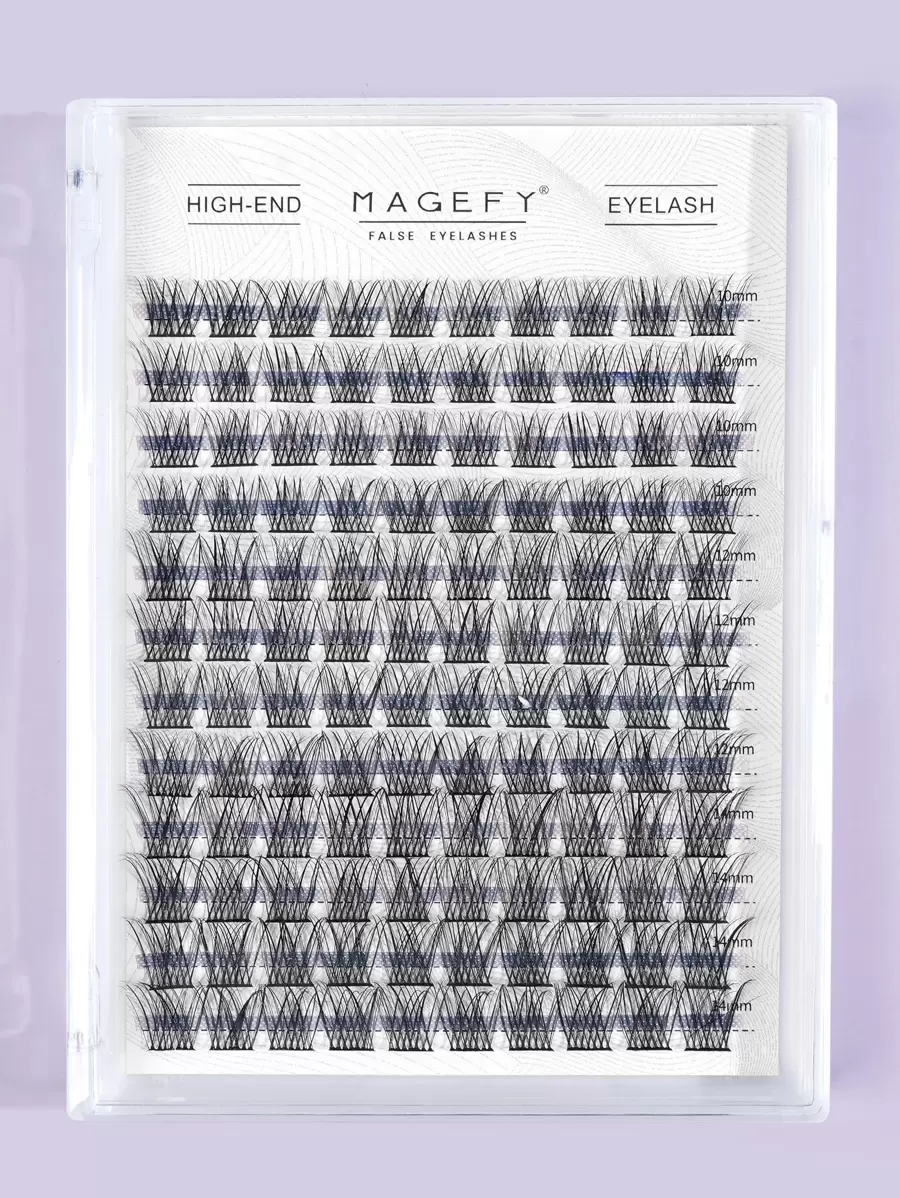 MAGEFY 20 chân 120 cụm lông mi kiểu đuôi cá phân đoạn hỗn hợp, với độ cong dài hơn C Lông mi tự làm cá nhân có độ dài khác nhau, Lông mi thủ công mềm mại tự nhiên để sử dụng hàng ngày, Lông mi Manga cho cụm lông mi du lịch, Cụm lông mi, Lông mi riêng lẻ, Lông mi, Lông mi giả - màu đen - Xem 1