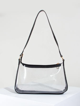 Clear Bag, Stadium Approved 12 X 12 X 6 Clear Transparent Purse Bag For Concerts Sports Events Festivals