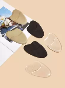 Ball Of Foot Cushions, 2pcs Silicone Self-adhesive Metatarsal Pads, Non-slip Forefoot Insole, Comfortable High Heel Inserts, Forefoot Cushions, Foot Sole Protection Pad, Soft Gel Insole Pads For Women Men - Multicolor - View 2