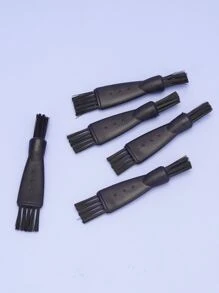 5 cepillos de limpieza de maquinilla de afeitar eléctrica, cepillo de limpieza de maquinilla de afeitar, cepillo de limpieza eléctrico de doble cara, juego de limpiador de cepillo de afeitar, cerdas de nailon, mango de PP - Negro - Ver 4