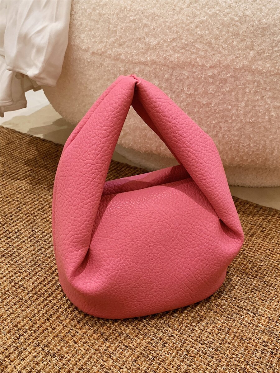 Mini Minimalist Top Handle Hobo Bag pink - Pink - View 1