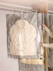 1入組普通真空袋極簡主義PE空氣真空袋用於衣服 - 無色 - 查看 1