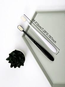 2入組ABS牙刷現代素色牙刷