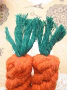 1入組胡蘿蔔設計寵物磨牙玩具