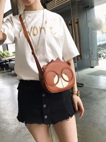 Cartoon Design Novelty Bag - Brown - View 5