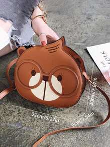 Cartoon Design Novelty Bag - Brown - View 6