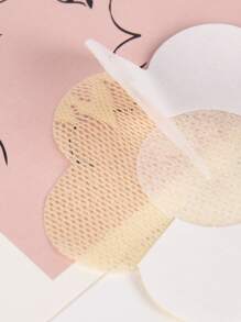 5 pares Cubierta de pezón con diseño de flor - Albaricoque - Ver 2