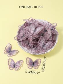 10入组/套滌綸服裝蝴蝶設計DIY服裝裝飾用品適用於包