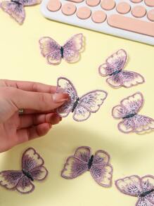 10入组/套滌綸服裝蝴蝶設計DIY服裝裝飾用品適用於包