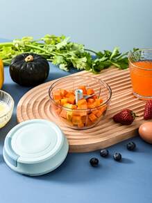 1入組PC大蒜研磨機廚房用極簡主義手動大蒜撚線機