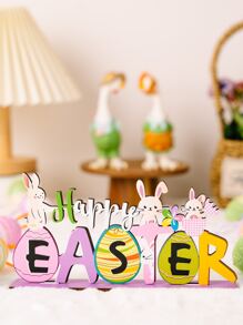 Easter Purple Wooden Ornament Gifts Birthday Graduation - Multicolor - View 3