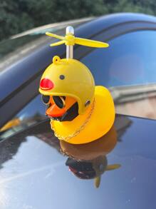 1pc Duck Design Car Ornament - Yellow - View 1