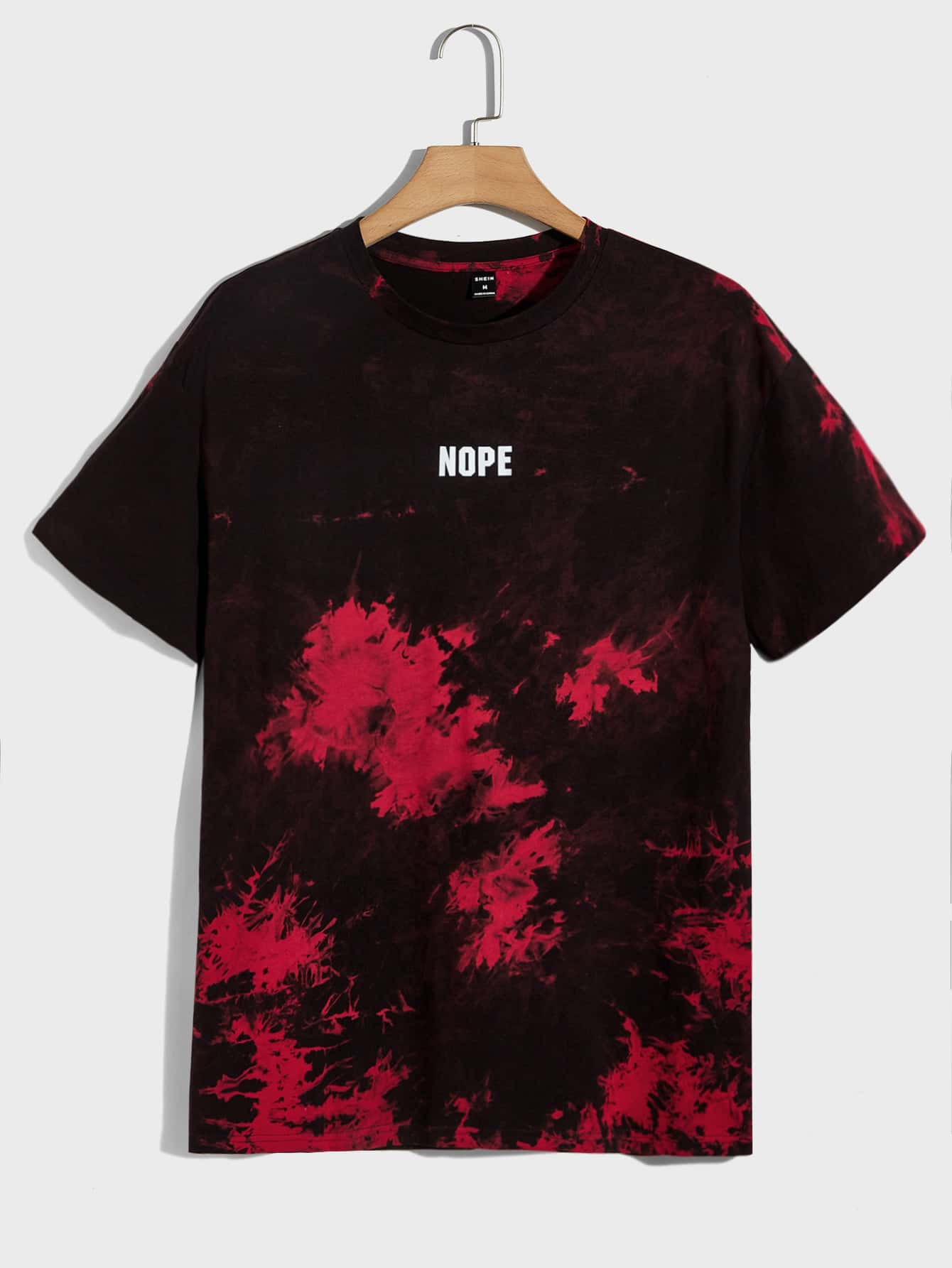 GENTILAND Men Tie Dye Letter Graphic Tee - Multicolor - View 1