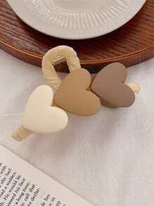 Heart Decor Hair Claw - Multicolor - View 4