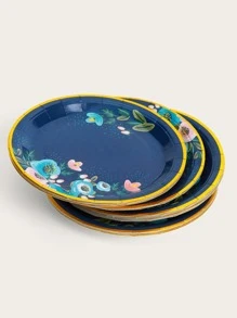 10 piezas/set papel desechable con patrón floral para fiesta - Multicolor - Ver 2