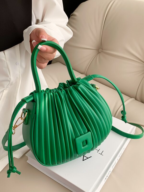 Minimalist Drawstring Design Bucket Bag SHEIN USA