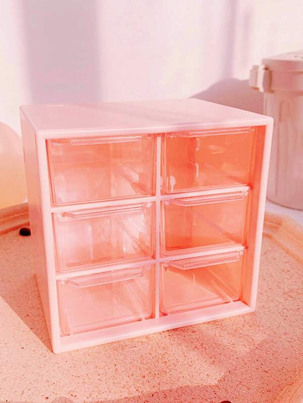 1pc Solid Stationery Storage Box SHEIN USA