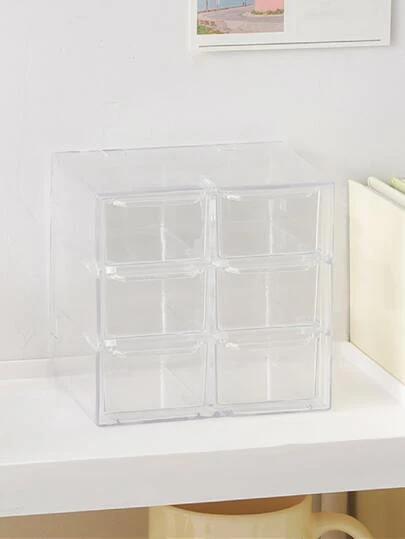 1入組透明文具收納盒