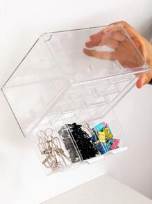 1入組透明文具收納盒