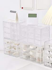 1入組透明文具收納盒