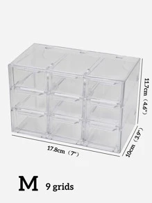 1入組透明文具收納盒