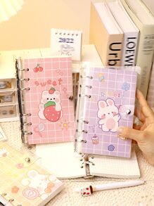 MOKA 1 pieza Carpeta de hojas sueltas dulce - Rosa - Ver 8