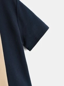 SHEIN Boys Colour Block Polo Shirt - Multicolor - View 4